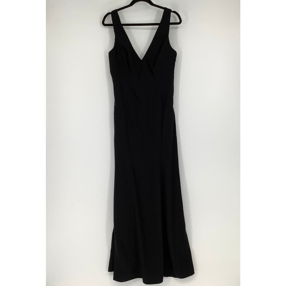 NEW Dessy Collection Sze 10 Sleeveless Trumpet Gown Black Dress $248 msrp I22-12 - Picture 3 of 10